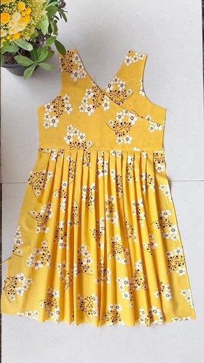 Baby Frock Cutting and Stitching | Easy Step by Step Tutorial | Beautiful Kids Dress Design