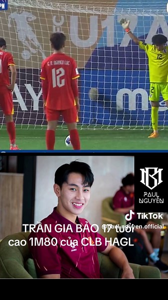 Trần Gia Bảo: Tiền đạo U17 Việt Nam Cao 1M80