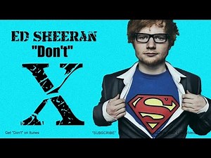 Ed Sheeran - "Don't" (Lyrics)