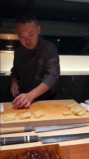 伝統的なガリの切り方#sushi #寿司 #鮨たいら