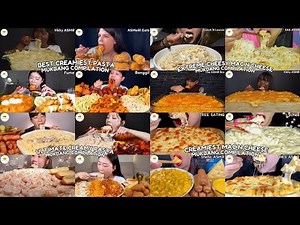 ASMR | 2 HOUR ULTIMATE CHEESY MAC N CHEESE VS CREAMY PASTA MUKBANG COMPILATION |