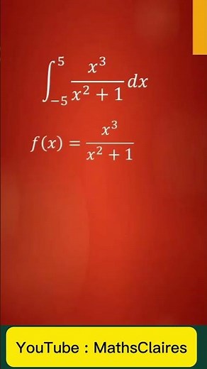 Calcul intégral, fonction paire, fonction impaire#fypシ