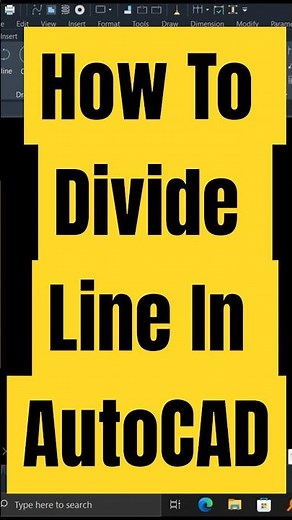 How To Divide Line In AutoCAD #autocad #autocadplan #autocaddrawing #autocadtutorial #line #divide