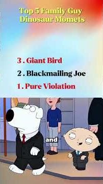 Ranking Family Guy's Most Ridiculous Dinosaur Scenes #familyguy #shorts