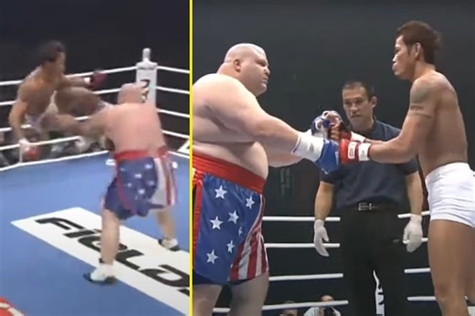 Butterbean suffered embarrassing defeat to fighter 17.5 STONE lighter than him in disastrous MMA debut