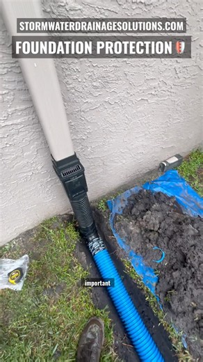 Foundation Protection With Proper Downspout Drainage - Yard Drainage Tampa