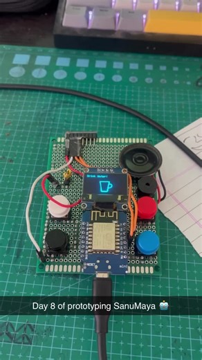 sanumaya on Instagram: "Day 8 of prototyping SanuMaya ! 🤖 #bot #diy #sanumaya #robot #arduino"