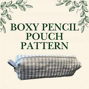 Boxy Pencil Pouch Pattern PDF mit Video-Anleitung - Etsy.de
