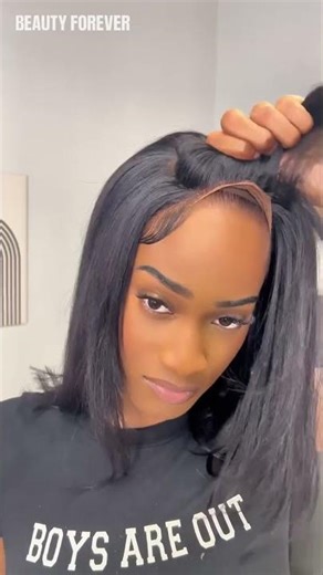 Layer cut bob installation nobody's talking about #wigtutorial #beautyforeverhair #haircut