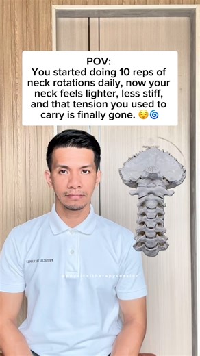 1.1M views · 5.9K reactions | Do this neck rotation — just 10 reps daily — to improve flexibility, ease stiffness, boost blood flow, and release tension from your neck and shoulders. ✨ #fblifestyle #neckpain #neckexercises #PhysicalTherapy | Physical Therapy Session | Facebook