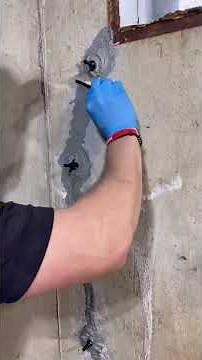 Cracked Foundation Repair! #diy #construction #tools