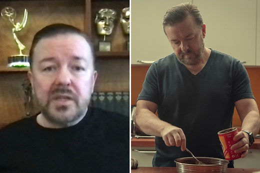 Ricky Gervais says he's 'too fat and old' to film After Life after season 3