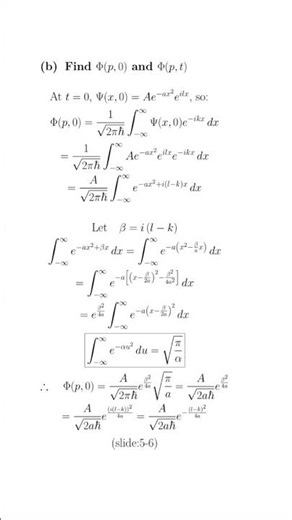 QF005-2: A Gaussian Wave Packet in Momentum Space