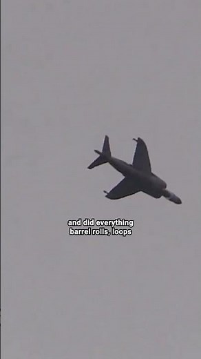 Harrier Check Ride Turns Into an Aerobatic Show #aviation #military #pilot #harrier #fighterjet