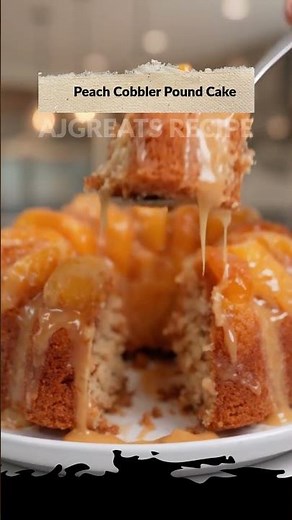 Peach Cobbler Pound Cake