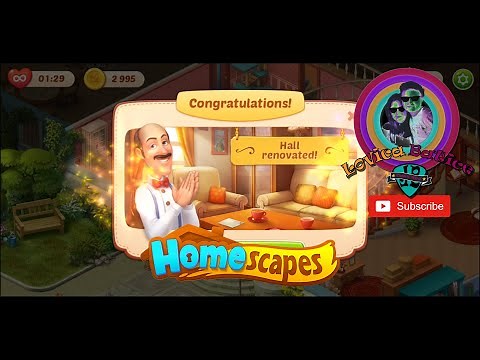 Homescapes - Whole Story and All Renovations - All Tasks - Level 1 - 100 - Part 1