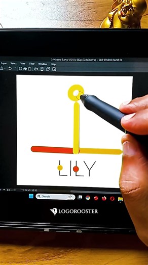 Lily Beautiful Name Logo Design 🔥 | Procreate Typography Process #logo #namelogo #logos #logodesign