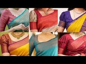 40+ Latest Blouse Designs For Silk Sarees 2024 |Silk Saree Blouses | #Latest Blouse Designs
