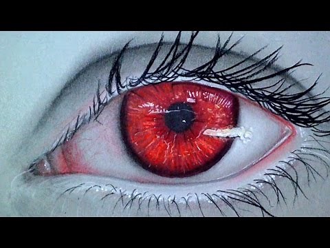 Realistic Vampire Eye : Drawing Time Lapse