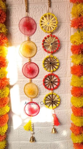 ✨Anusha's Creations ✨ | Beautiful Wall Hanging from Old Bangles | Best Out of Waste DIY In this video, I am sharing how to make a beautiful wall hanging using old... | Instagram