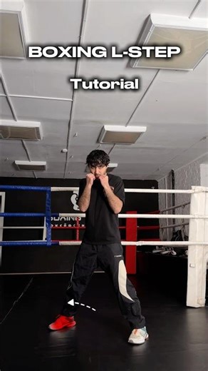 Boxing footwork: L-step tutorial ✔️ #boxing #boxingtraining #boxingcoach #boxer #boxingworkout