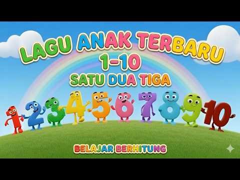 🔢 Lagu Anak Belajar Berhitung 1-10 - Satu Dua Tiga Empat Lima dan Enam - Lagu Anak TK & PAUD 🌈