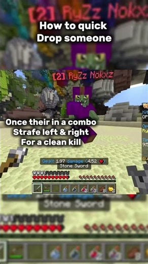 How to quick drop someone in Minecraft