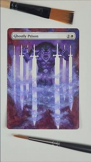 Ghostly Prison Extended Art MTG Alter