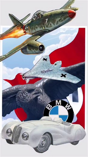 history speaks on Instagram: "BMW became a crucial supplier for the Luftwaffe (German Air Force), focusing almost entirely on aero-engines after 1941. BMW 801 Radial Engine: One of the most important aircraft engines of the war, it powered the Focke-Wulf Fw 190 fighter. BMW 003 Turbojet: A pioneering axial-flow jet engine that entered production in 1944 for advanced fighter aircraft. BMW Streamlined concept a secret Naz* super sports car Influenced by aircraft engineering. #BMWHistory #thridreic