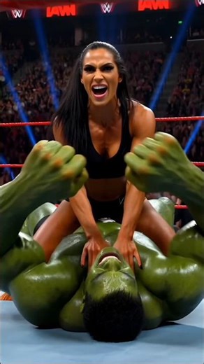 Hulk vs Female Bodybuilder WWE Fight