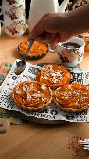 209K views · 4.3K reactions | MEK Persimmon Frangipane Tartlets:...