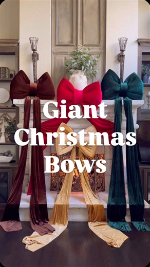 Here for the giant velvet bows this Christmas! If you’re local (20 minute radius from St Charles, IL) and are interested in purchasing one of these handmade bows made by yours truly 🙋🏼‍♀️ DM me! Bow dimensions: 30”w x 24”h tail 7’long Colors: Red, Gold, Green, Chocolate Brown #christmas #christmasdecor #giantbows #christmasbows #christmasbow #oversizedbow #stcharlesil #stcharlesil #holidays #bow | KONOR KNOX