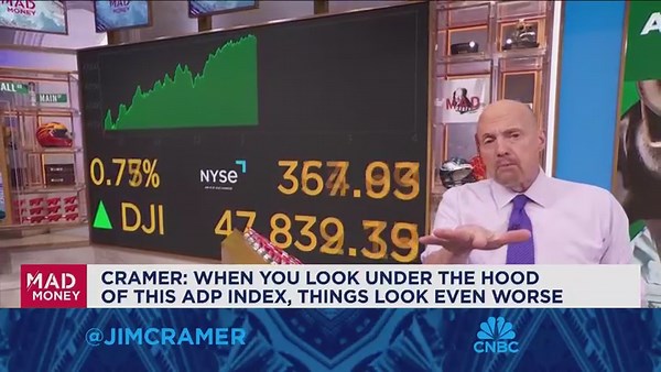 By all measures the stock market should have been down today, says Jim Cramer