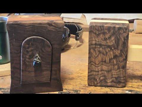 making a jewelry box from a redwood fence board