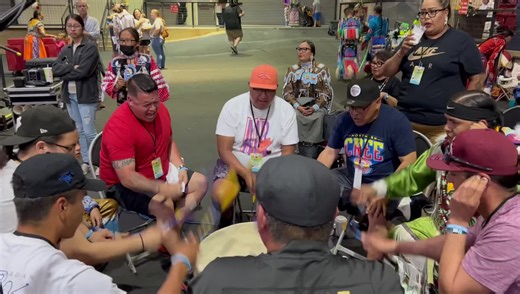 Northern Cree “Storytelling Warrior” at Coushatta Powwow 2022 Kinder, Louisiana We sang for Mens Northern Golden Age! Composed by our brother Leroy Whitstone 🧨 | Northern Cree