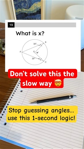 Most students miss this simple geometry trick 😳#GeometryTrick #AngleCalculation #StrictlyLogical