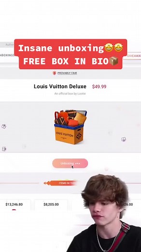 Open mystery boxes now at lootie.com