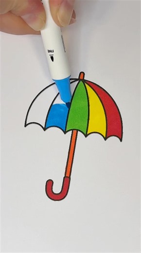 Cute Umbrella Lost it's Color Again #short #cartoon #color
