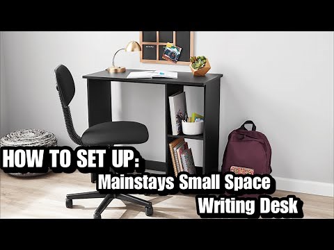 Mainstays Small Space Writing Desk Set Up