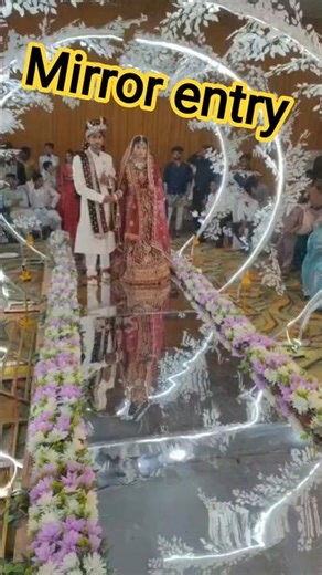 🥰mirror entry wedding decoration 🌹🌹#event