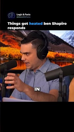 Ben Shapiro got threatened on live television 😳 #debate #politics #shorts