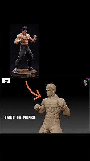 How to create 3d print ready model from image #3dprint #3dprinterupgrade #3dprinting #3dsculpting