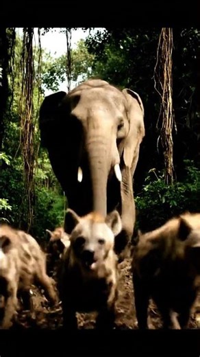Elephant vs Hyenas: The Moment Nature’s Giant Fights Back!