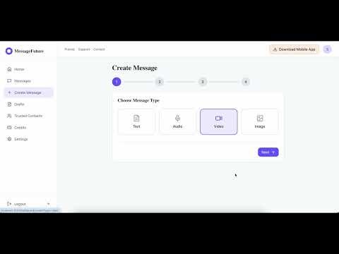 MessageFuture – A Digital Time Capsule for the Future