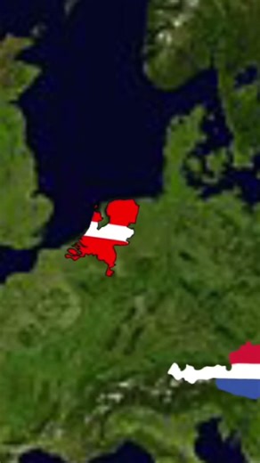 If Netherlands and Austria switched places #mapping #mappingvideos #memes #shorts