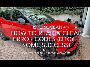 Reading & Clearing Error Codes (DTC) Fisker Ocean 1) Freesker full version 2) TopDon Scanner