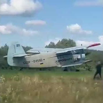 A private Antonov An-2 crashed into trees immediately after takeoff