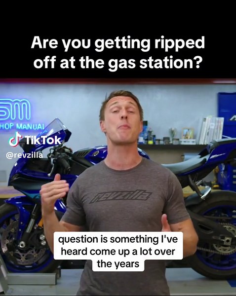 How Much Regular Gas Are You Getting With Your Premium? (@revzilla profile to watch the full episode of The Shop Manual!) • If you fill up at a gas station that uses one hose to serve several grades of gas, then some of the gas that comes out of the nozzle is leftover from whatever the person before you bought. So how much gasoline gets left in the hose, and does it make a difference for your motorcycle? Ari explains in this episode of The Shop Manual. #TheShopManual #TSM #RevZilla #CommonTread 