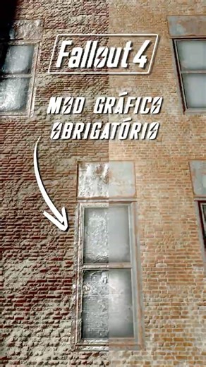 Esse mod de TEXTURA transforma COMPLETAMENTE seu FALLOUT 4 #fallout4 #fallout4mods #shorts