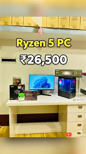 Ryzen 5 3400G Gaming PC Under ₹XX,500 😮🔥 #shorts #pcbuild